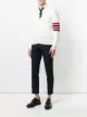 الصورة 2 من Thom Browne 4Bar Stripe Milano Stitch Merino Cardigan
