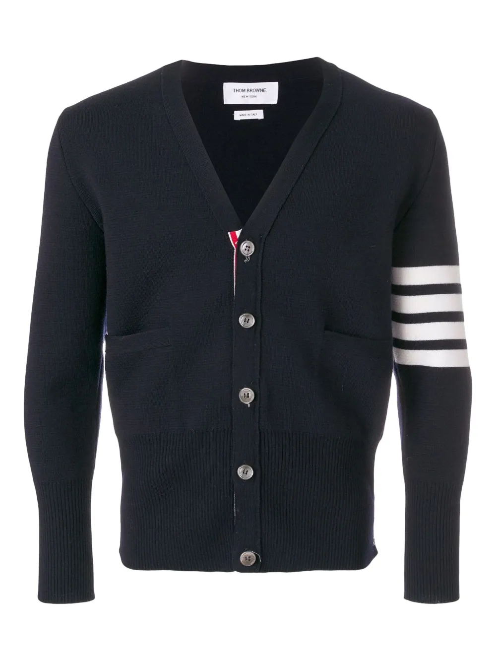 Thom Browne 4BAR ミラノステッチ カーディガン - ブルー Thom Browne 4BAR ミラノステッチ カーディガン - ブルー