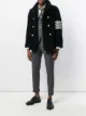 Image 2 of Thom Browne Unconstructed Classic Shearling Peacoat