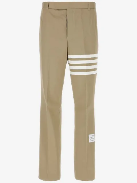 Thom Browne cotton twill 4-Bar unconstructed chino trousers