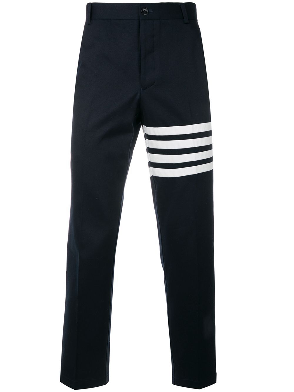 Thom Browne 4-bar Unconstructed Chino Trousers In Blue