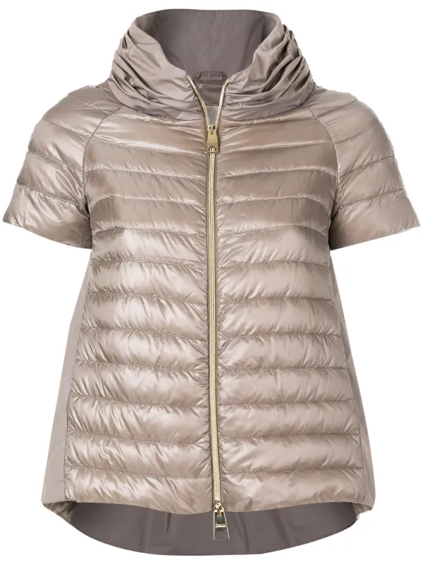 puffer jacket half sleeve