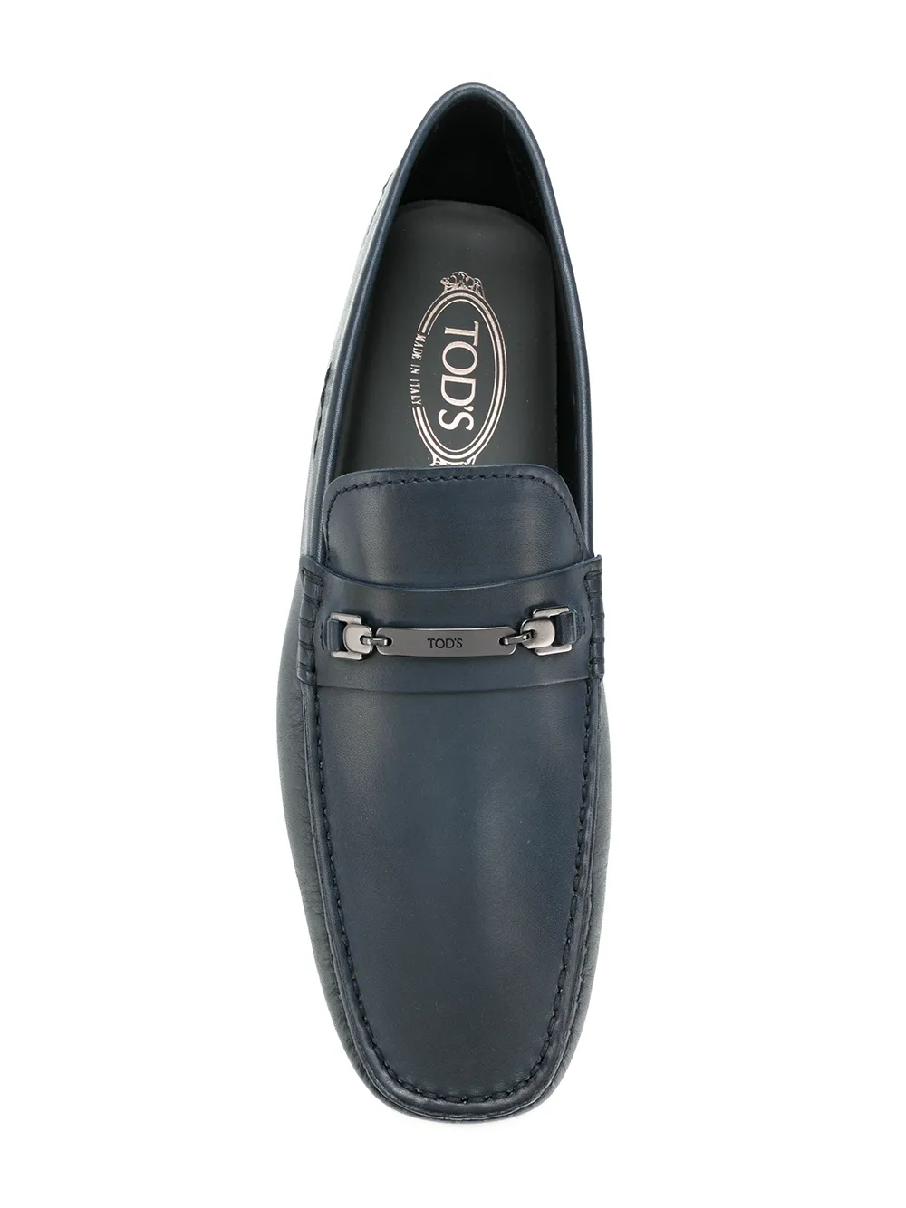 Tod's riem met gegraveerd logo Blauw
