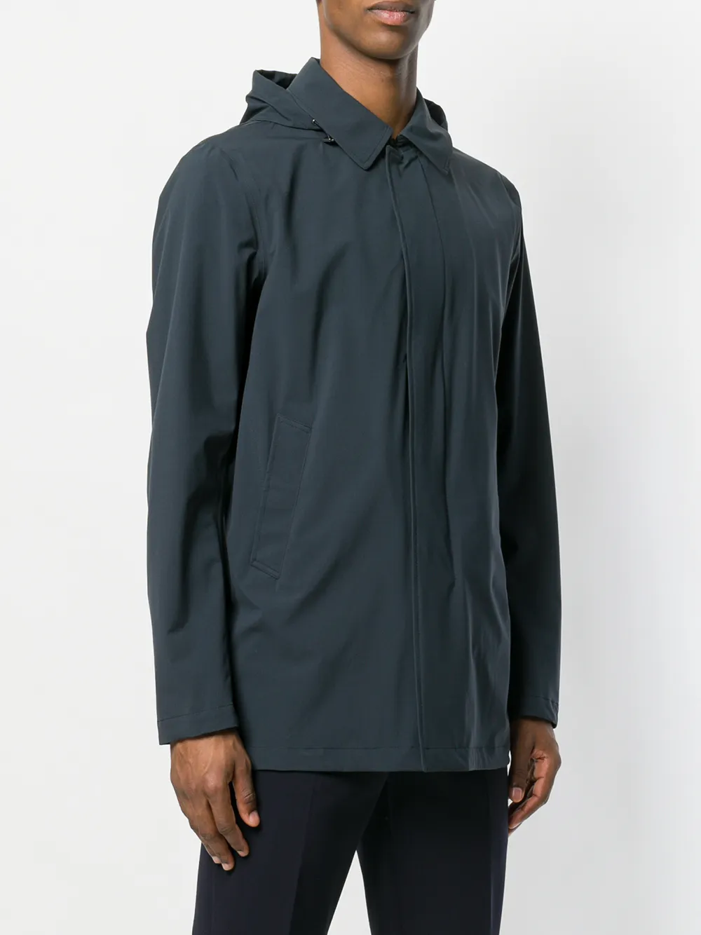  Herno Chubasquero Con Capucha - Azul 