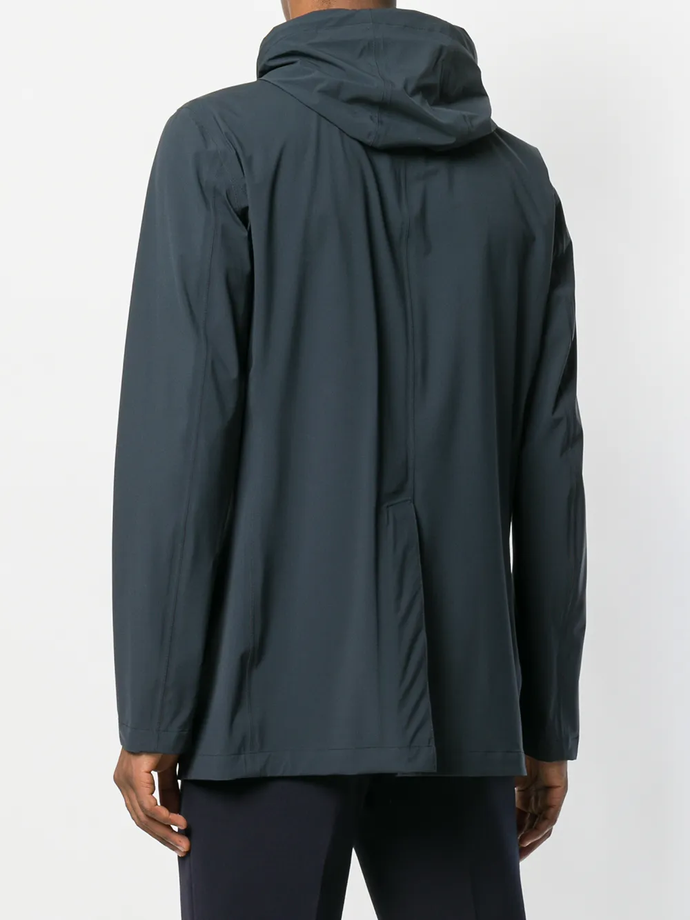 Herno regenjas met capuchon Blauw