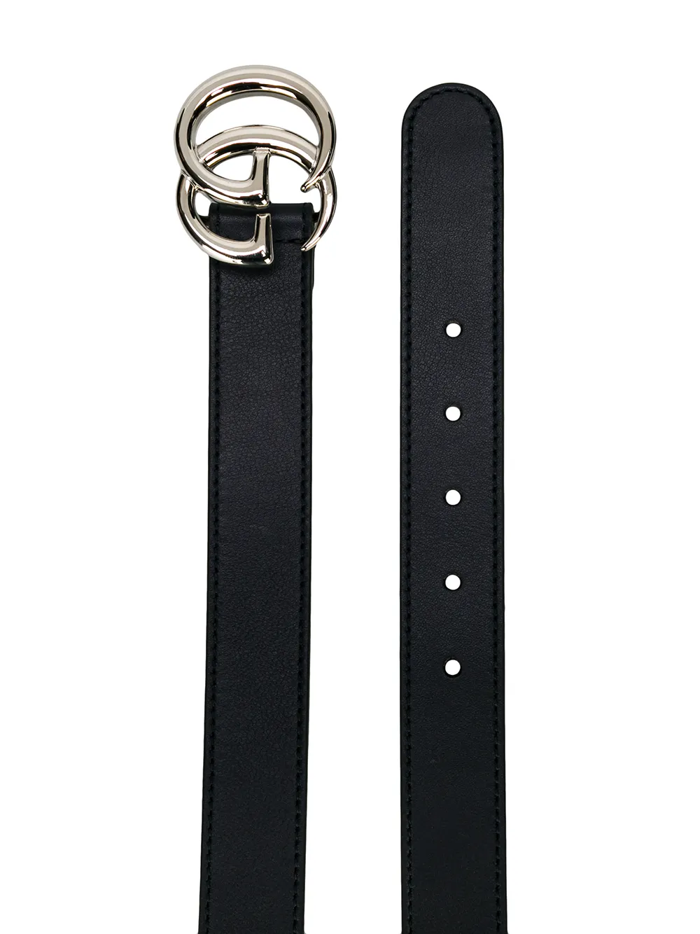 Shop Gucci Gg Signature Belt In Blue