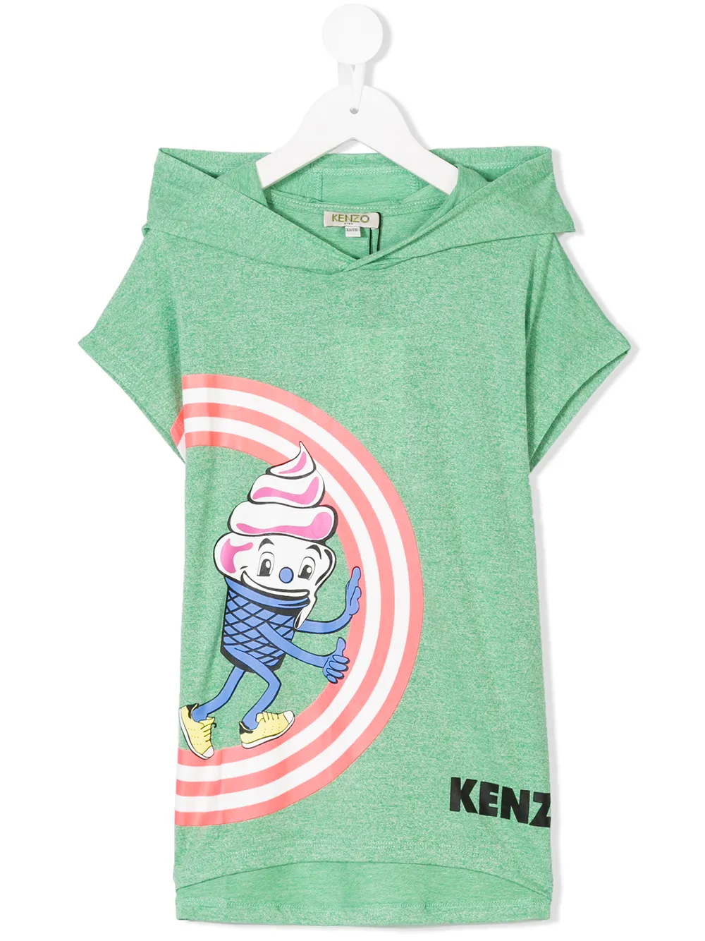 Kenzo Kids топ с принтом и капюшоном Kenzo Kids топ с принтом и капюшоном
