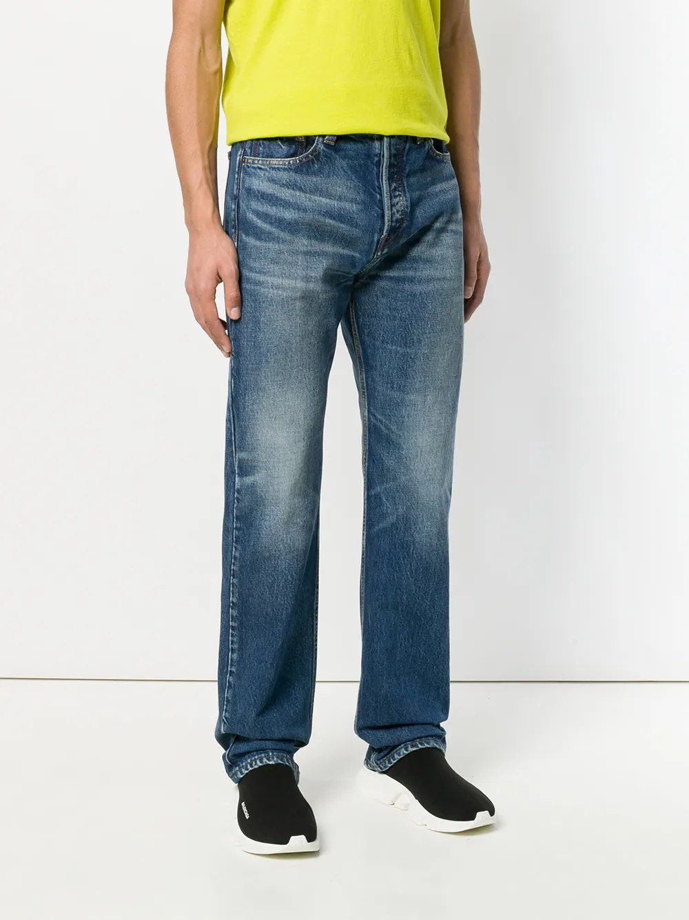 Balenciaga Jeans met rechte pijpen Blauw