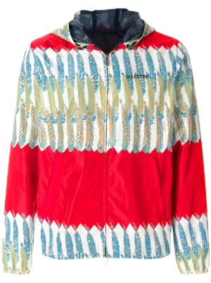 Valentino Garavani ヴァレンティノ フローラル フーデッドジャケット