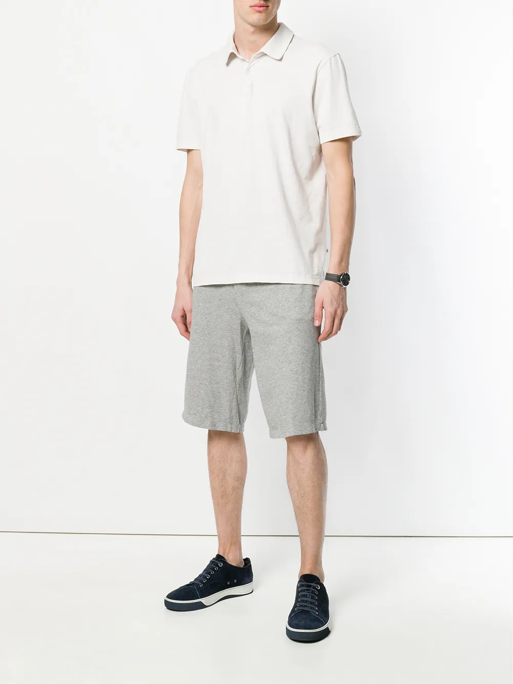  James Perse Klassisches Poloshirt   Weiß 