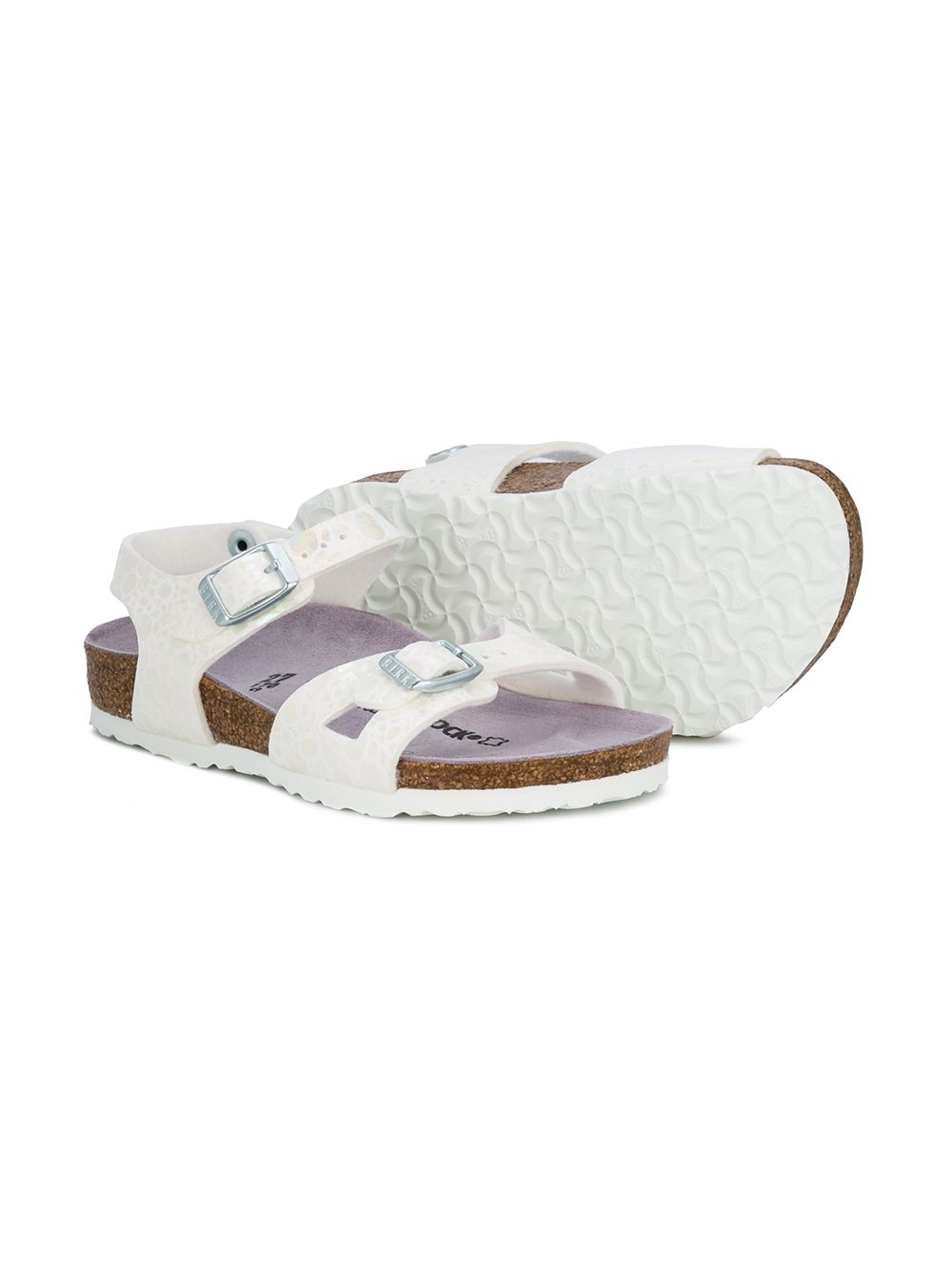 фото Birkenstock kids сандалии в точечку с пряжками