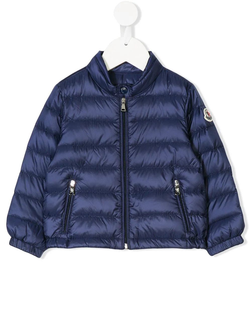 coat with patch on arm