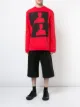 الصورة 2 من Raf Simons كنزة بأكمام طويلة وطبعة