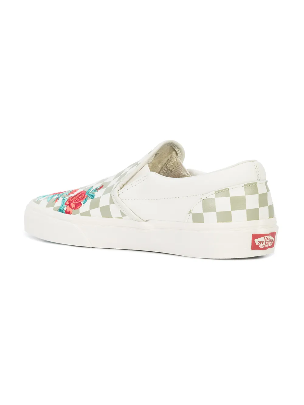 slip on dx rose embroidery