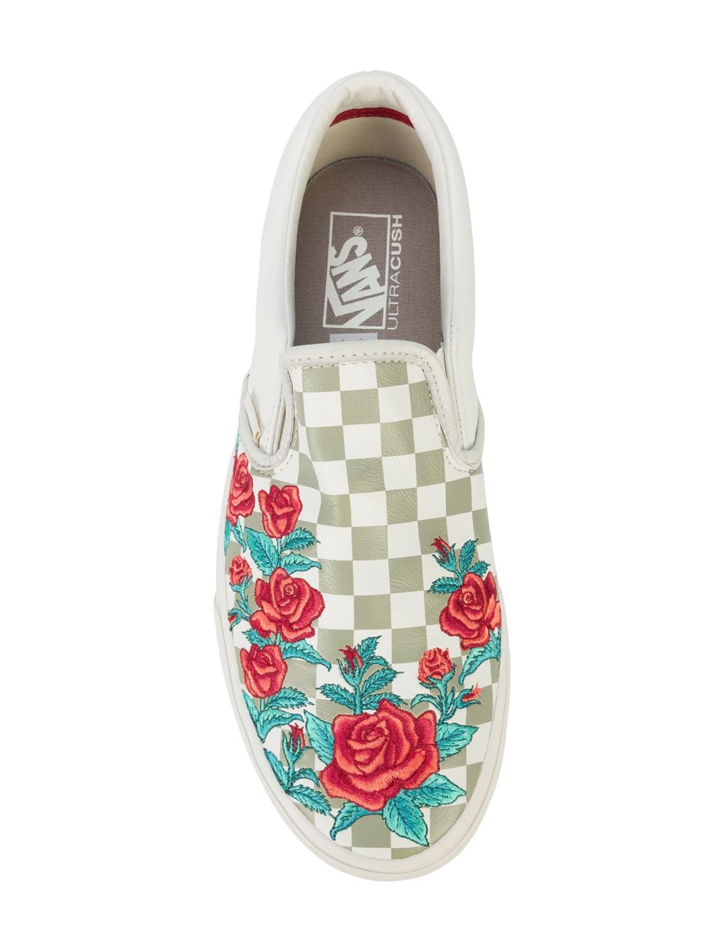 slip on dx rose embroidery