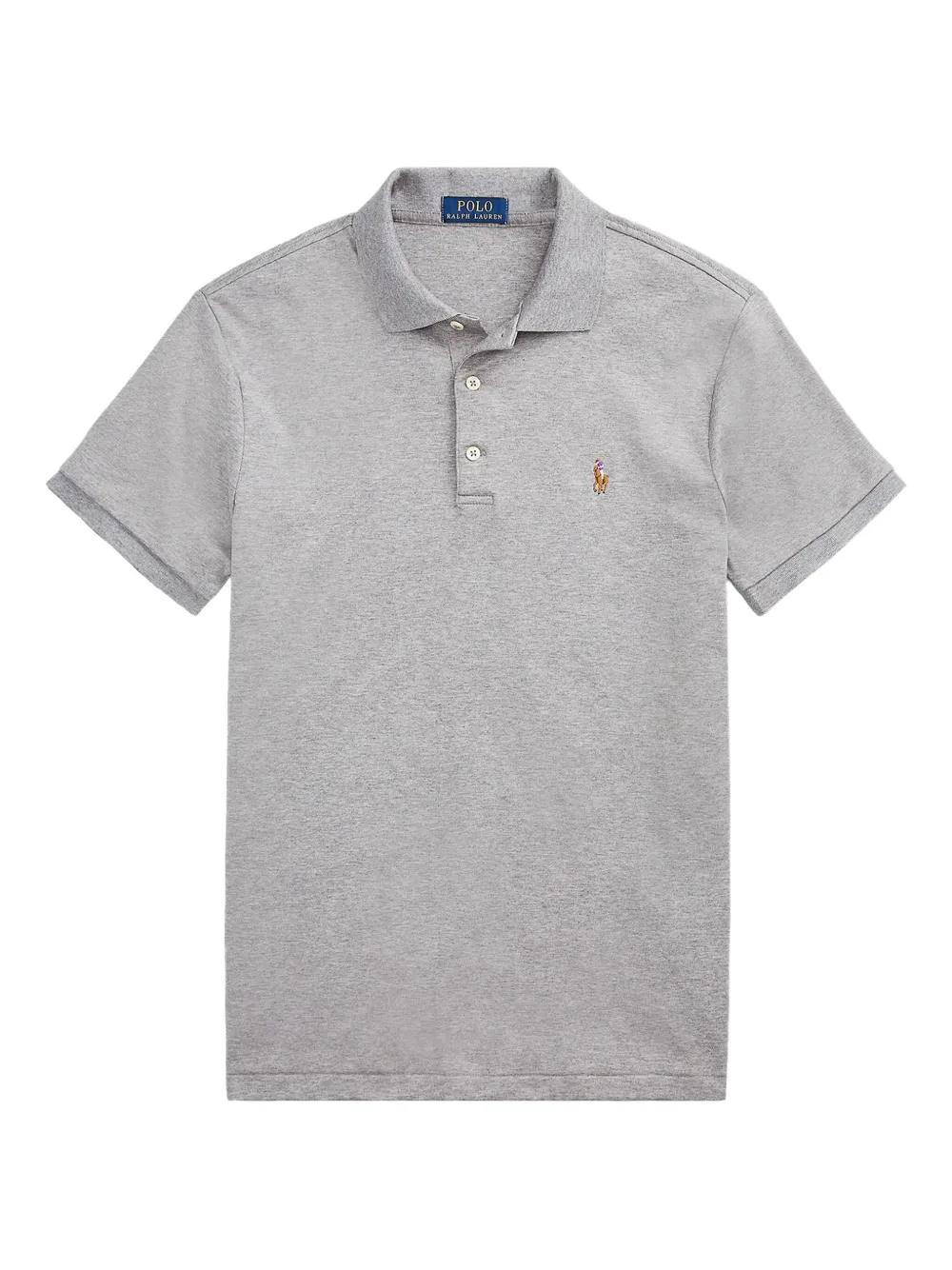 Polo Ralph Lauren logo-embroidered polo shirt | Grey | Image 1