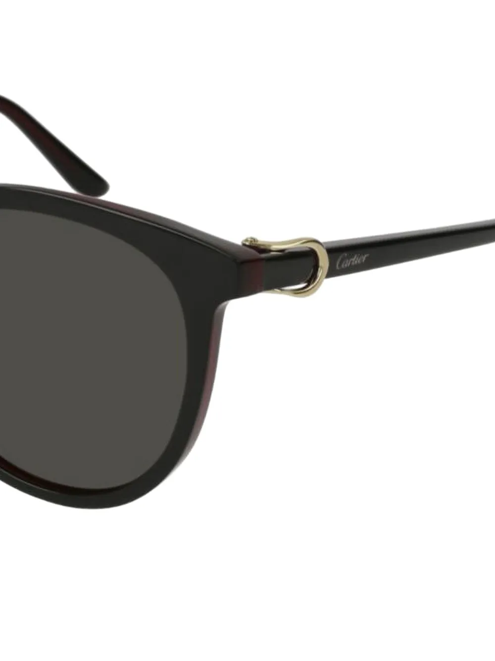 Cartier Eyewear tinted oversized sunglasses - Zwart