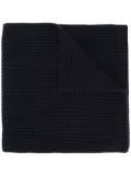 N.Peal Short Ribbed scarf - Blue