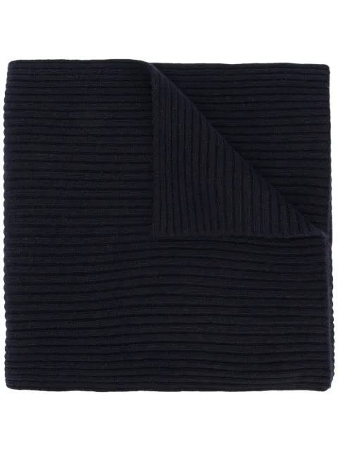 N.Peal Short Ribbed scarf