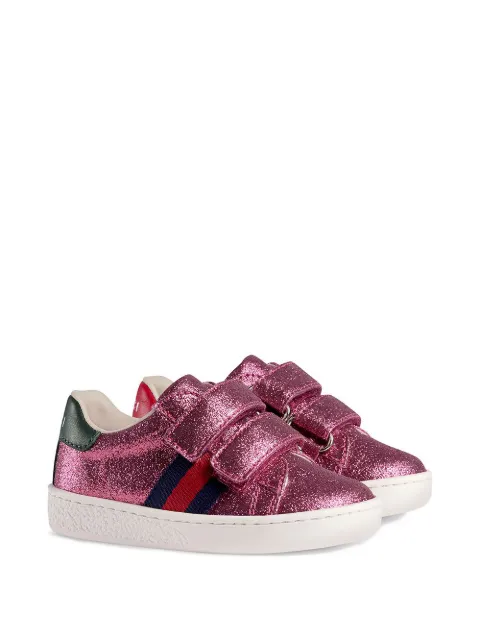 Pink baby gucci shoes