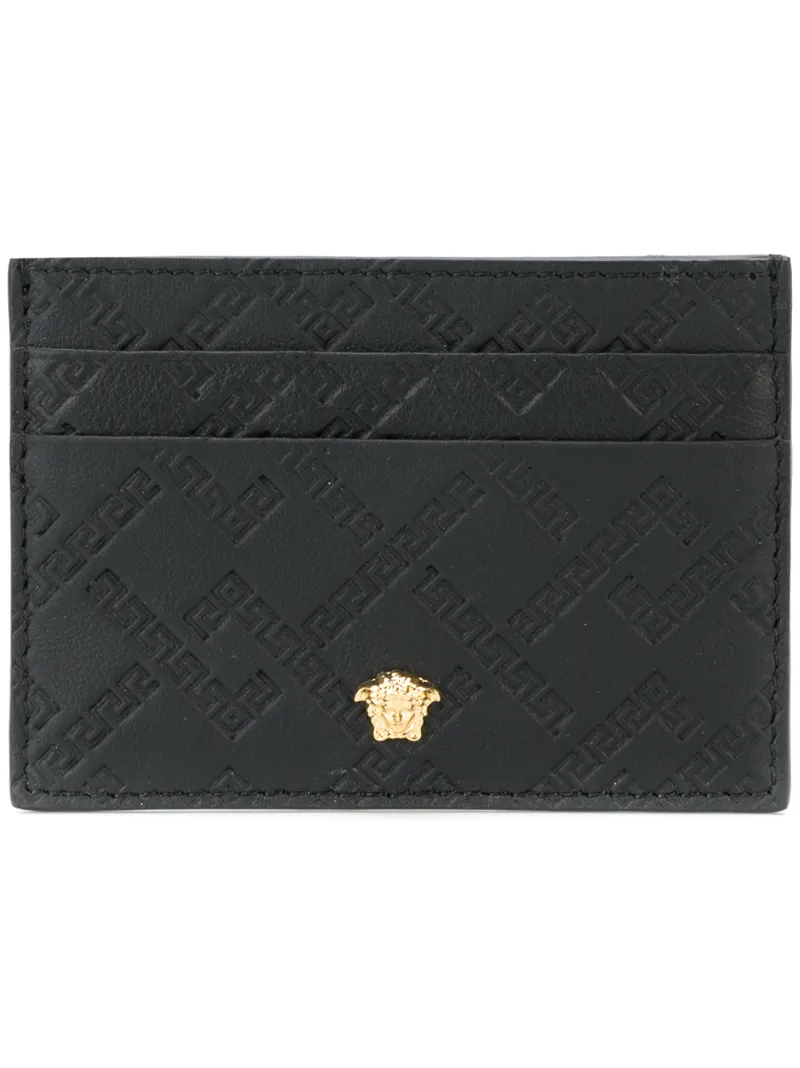 Versace – Medusa cardholder – men – Calf Leather – One Size – Black