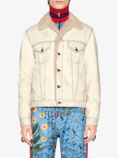 gucci denim jacket snake
