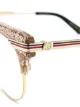 Gucci Eyewear نظارة بإطار غليتر مستدير