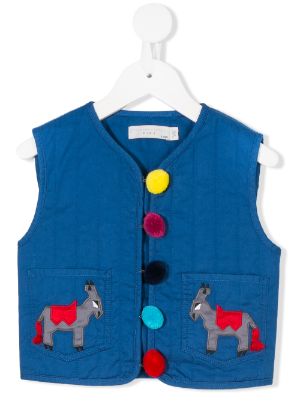 burberry vest kids blue