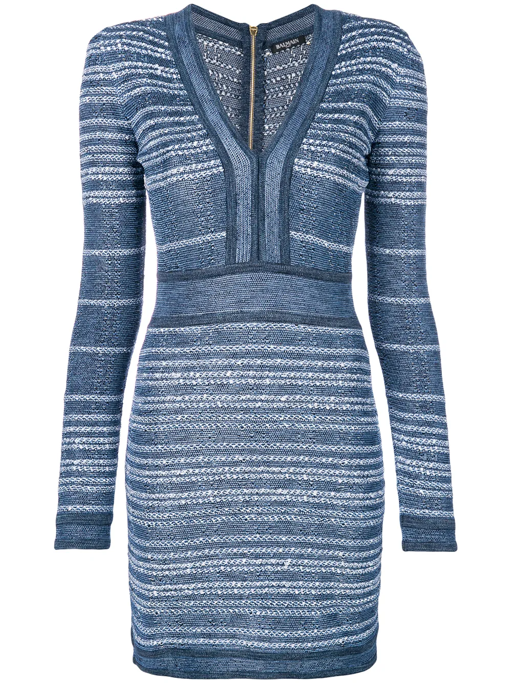Balmain fitted body-con dress | Blue | Image 1