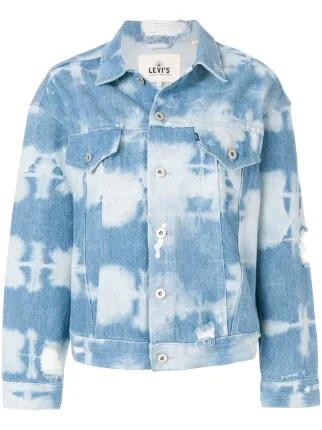 levi's tie dye denim jacket