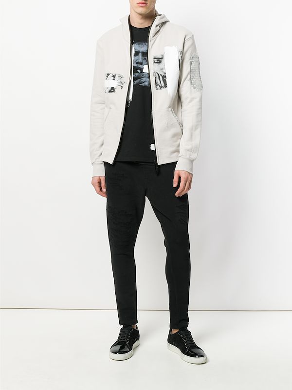 track pant with front zip