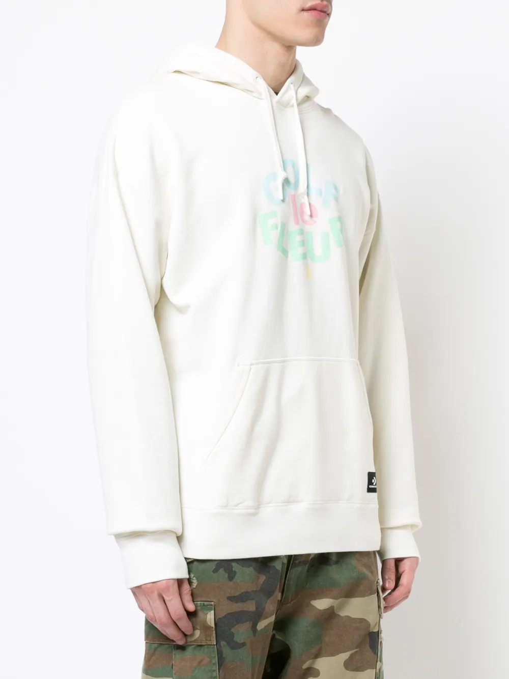 Converse printed hoodie Wit