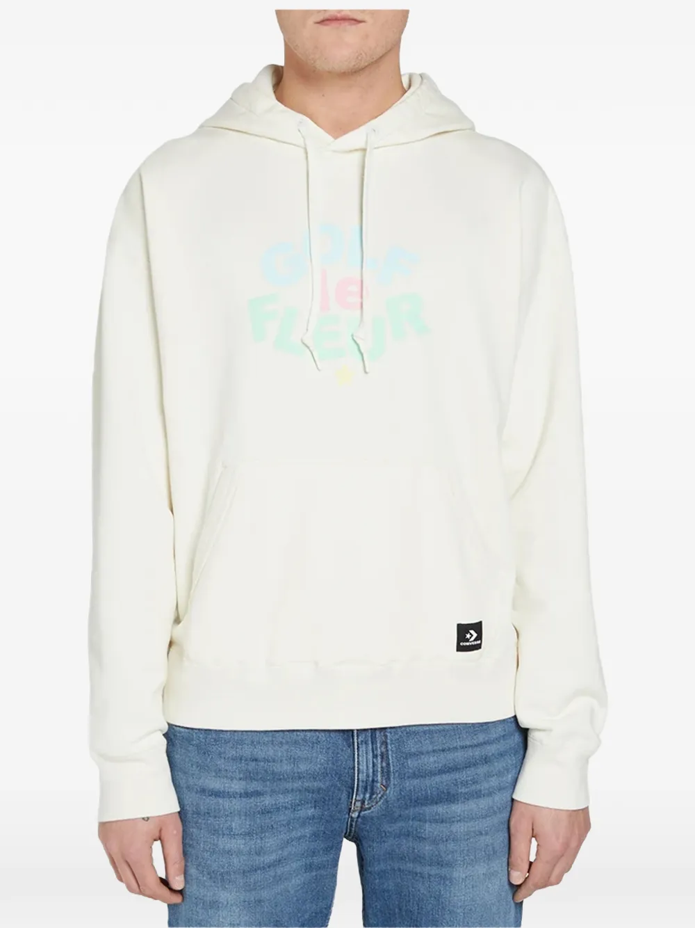 Converse printed hoodie Wit