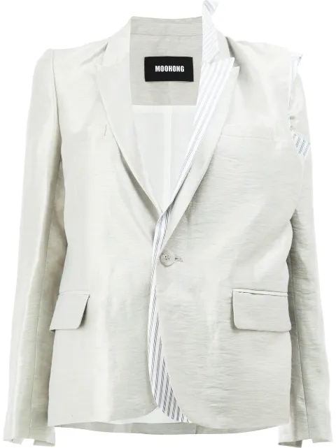 Moohong layered sheen blazer