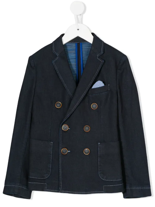 double breasted denim jacket