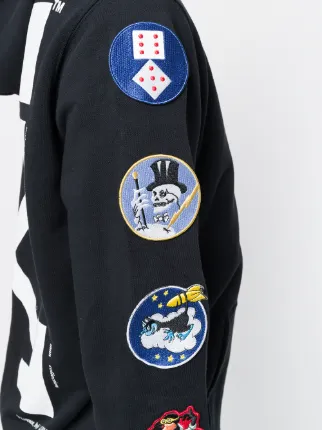 off white patch hoodie