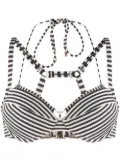 Marlies Dekkers striped push-up bikini top - Blue