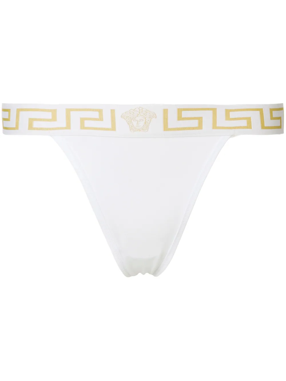 Versace Intarsia Print Thong - Farfetch