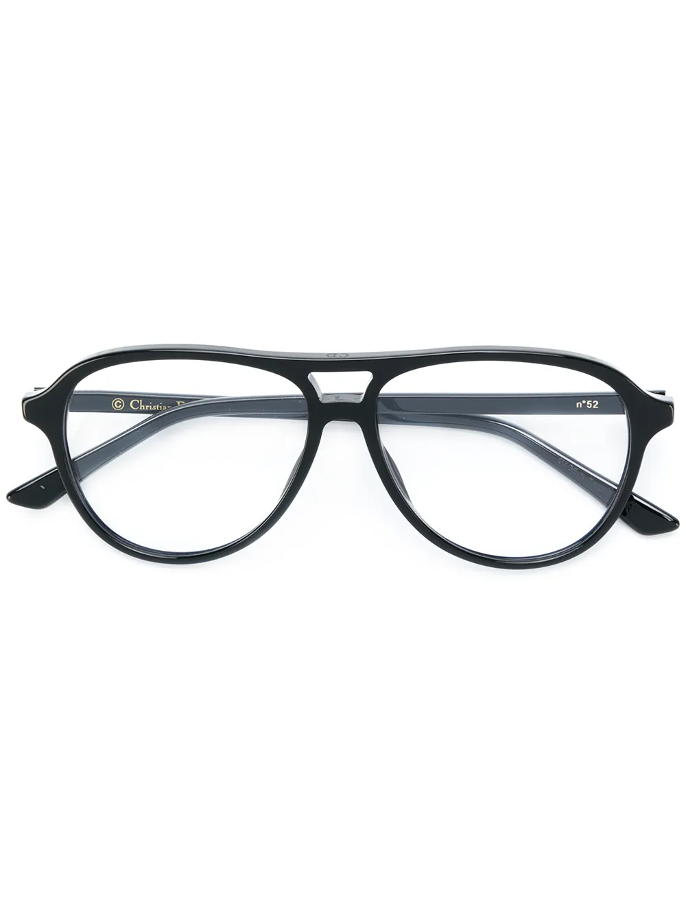 

Dior Eyewear aviator-style round frame glasses - Negro