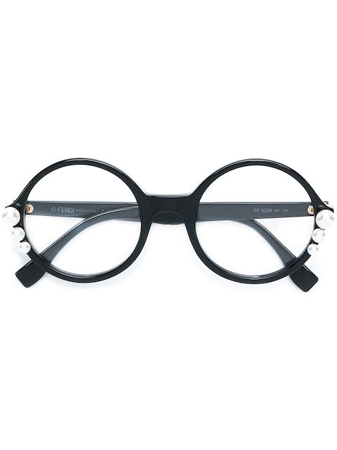Fendi Eyewear Ribbons And Pearls round glasses