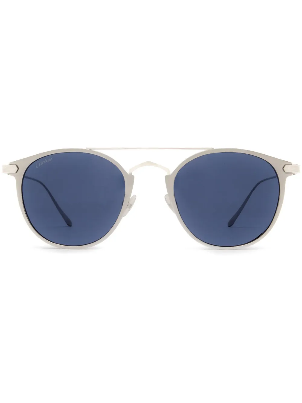 Cartier Eyewear C Décor zonnebril met panto montuur Metallic