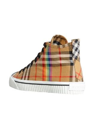 burberry plaid sneakers