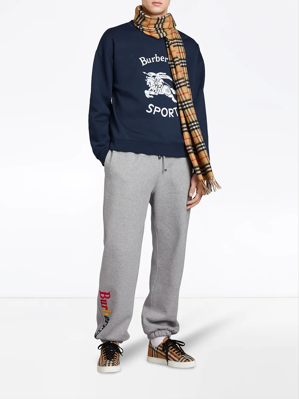 Burberry reissued jersey sweatshirt hotsell