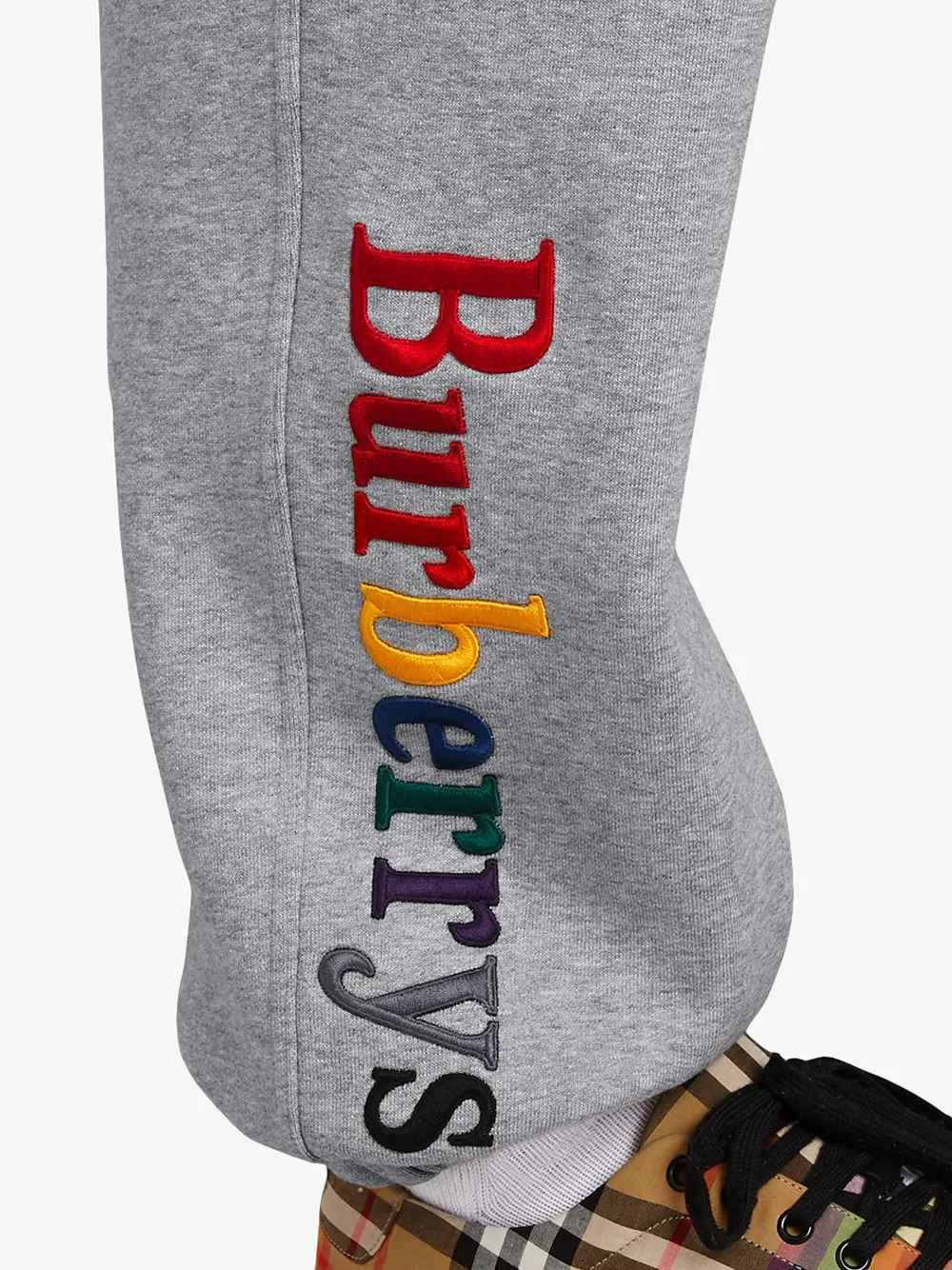 Burberry logo detail tracksuit bottoms Grijs