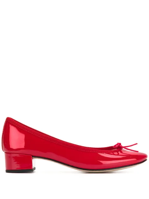 Shop REPETTO bow front low heel pumps with Express Delivery