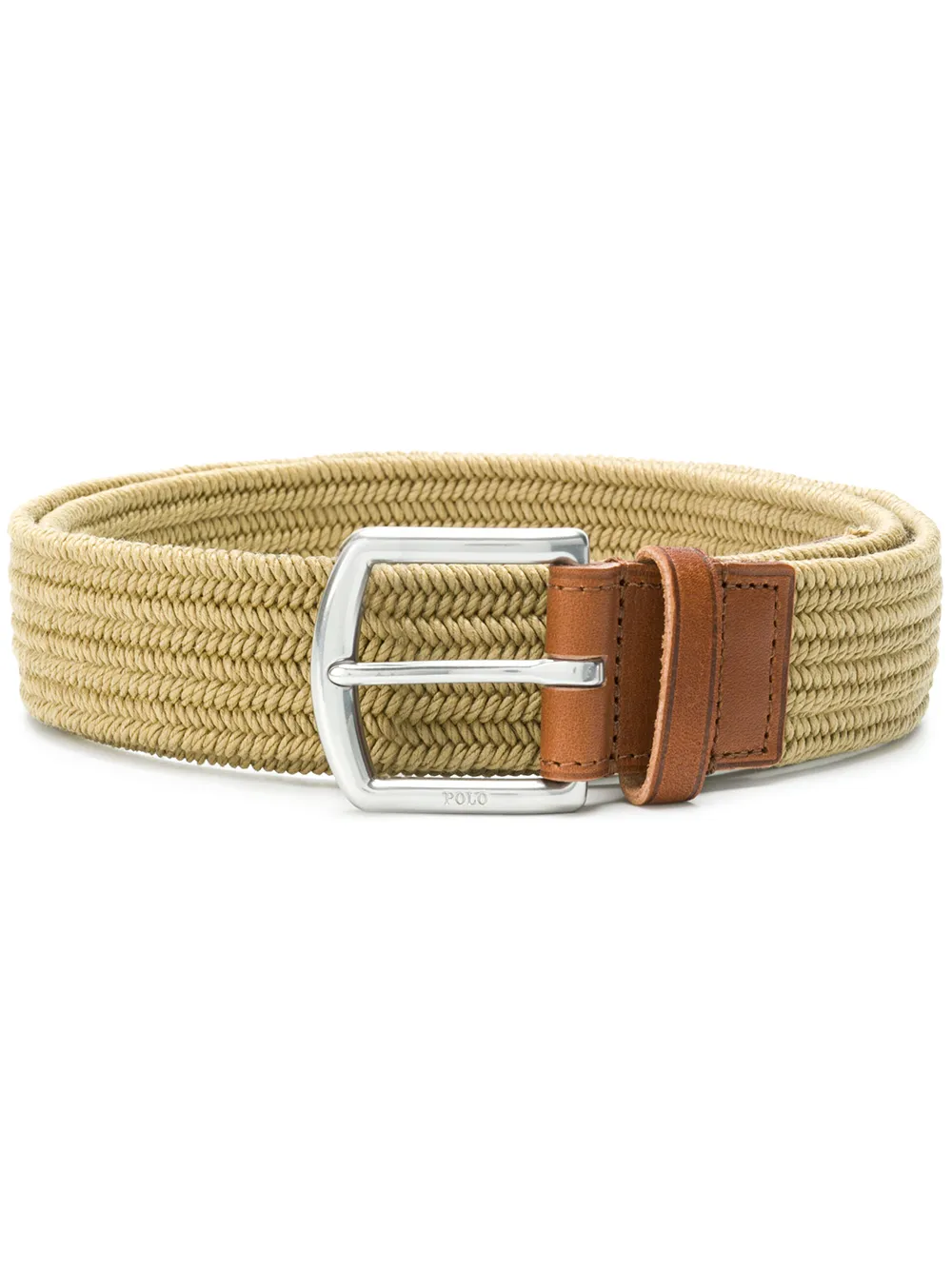 Polo Ralph Lauren - Woven Leather Belt - Brown Polo Ralph Lauren