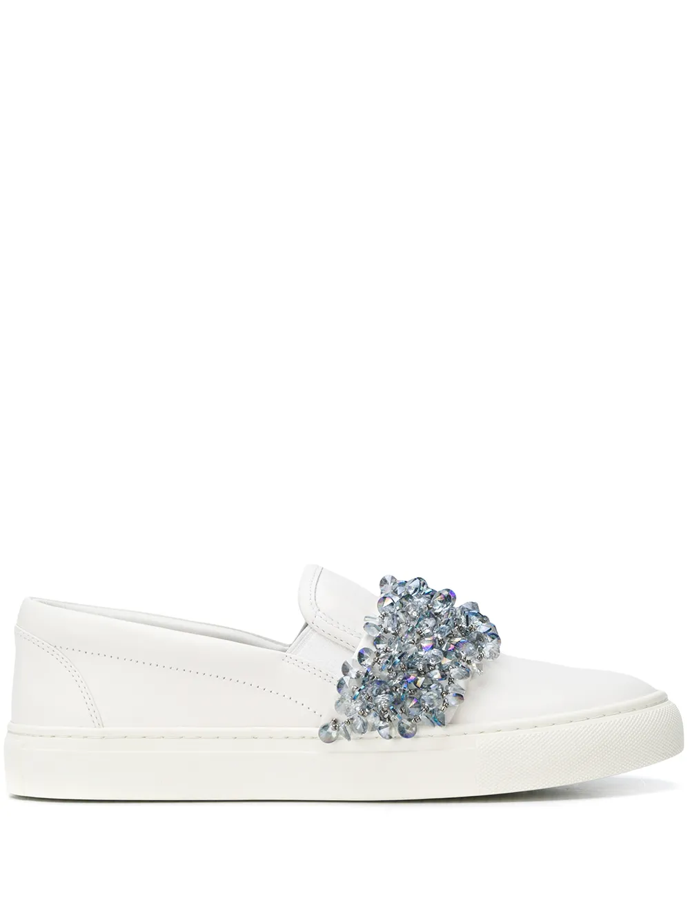 logan slip on flat tory burch