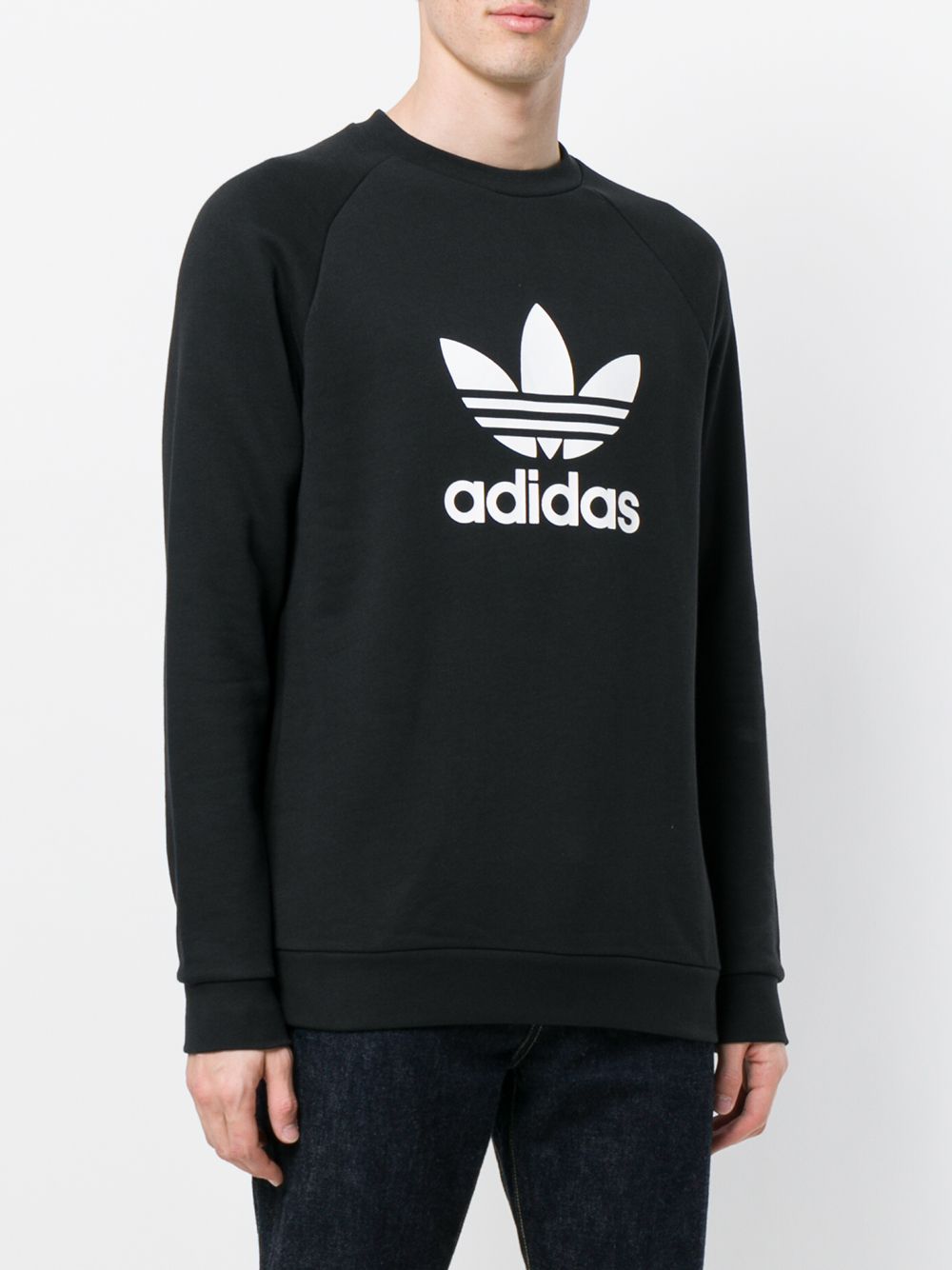 Adidas Adidas Originals Logo Print Sweatshirt - Farfetch