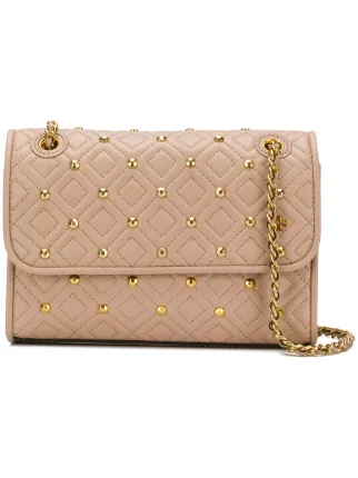 Tory Burch Fleming Stud Small Convertible Shoulder Bag Farfetch Tory Burch Fleming Stud Small Convertible Shoulder Bag
