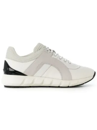 À Farfetch Contrastants Baskets Ferragamo Salvatore Empiècements 8m0OvNnw